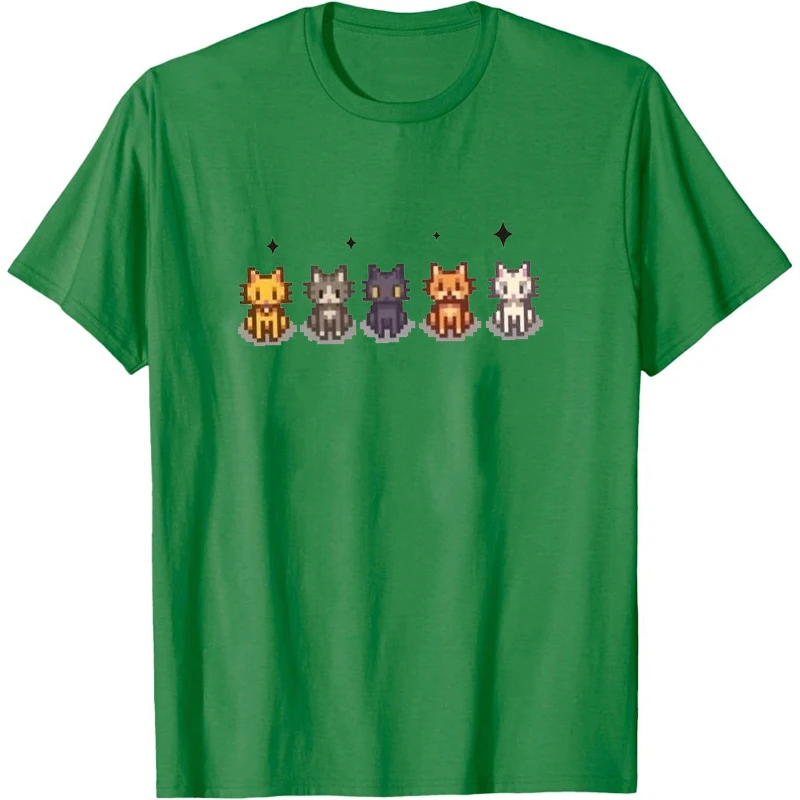 Stardew Valley T-shirt de noël Stardew Valley chemise drôle femme T-Shirt dessin animé graphique t-shirts hommes t-shirts Promo vêtements