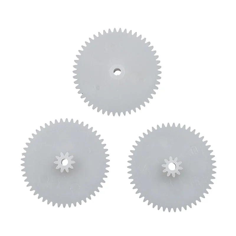 50102A 50102B 0.5M Gears OD26mm 50 Teeth 10 Teeth 2mm Hole Plastic Double-Layer Gear Toy Accessories 50+10T