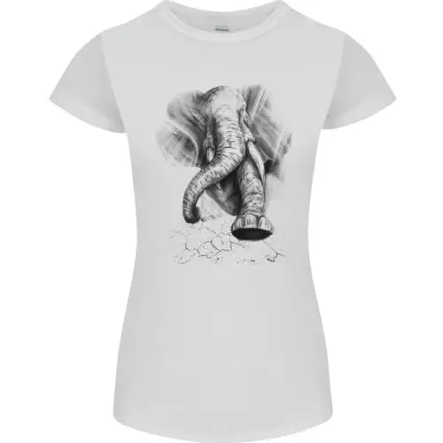 An Abstract Elephant Environment Womens Petite Cut T-Shirt