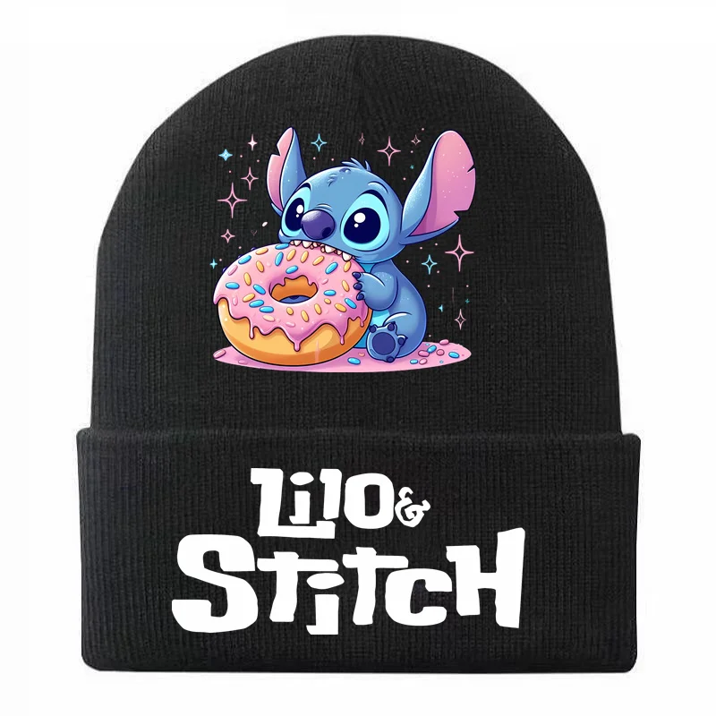 Disney Lilo & Stitch Children\'s Beanies Cute Stitch Knitted Skullies Hat Winter Warm Cap Hat Boy Girl Bonnet Birthday Gifts