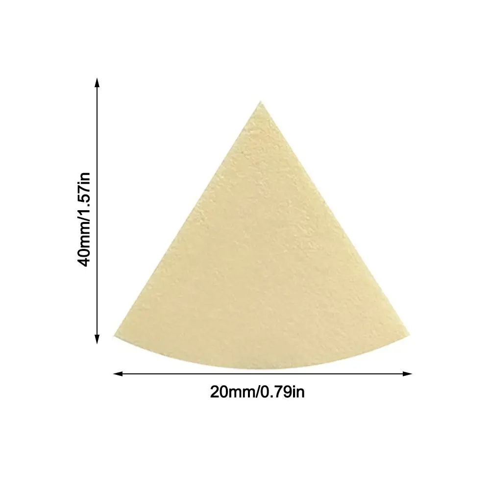 Minialmohadilla Triangular para cosméticos, 15 piezas, Súper suave, de doble uso, en forma de abanico