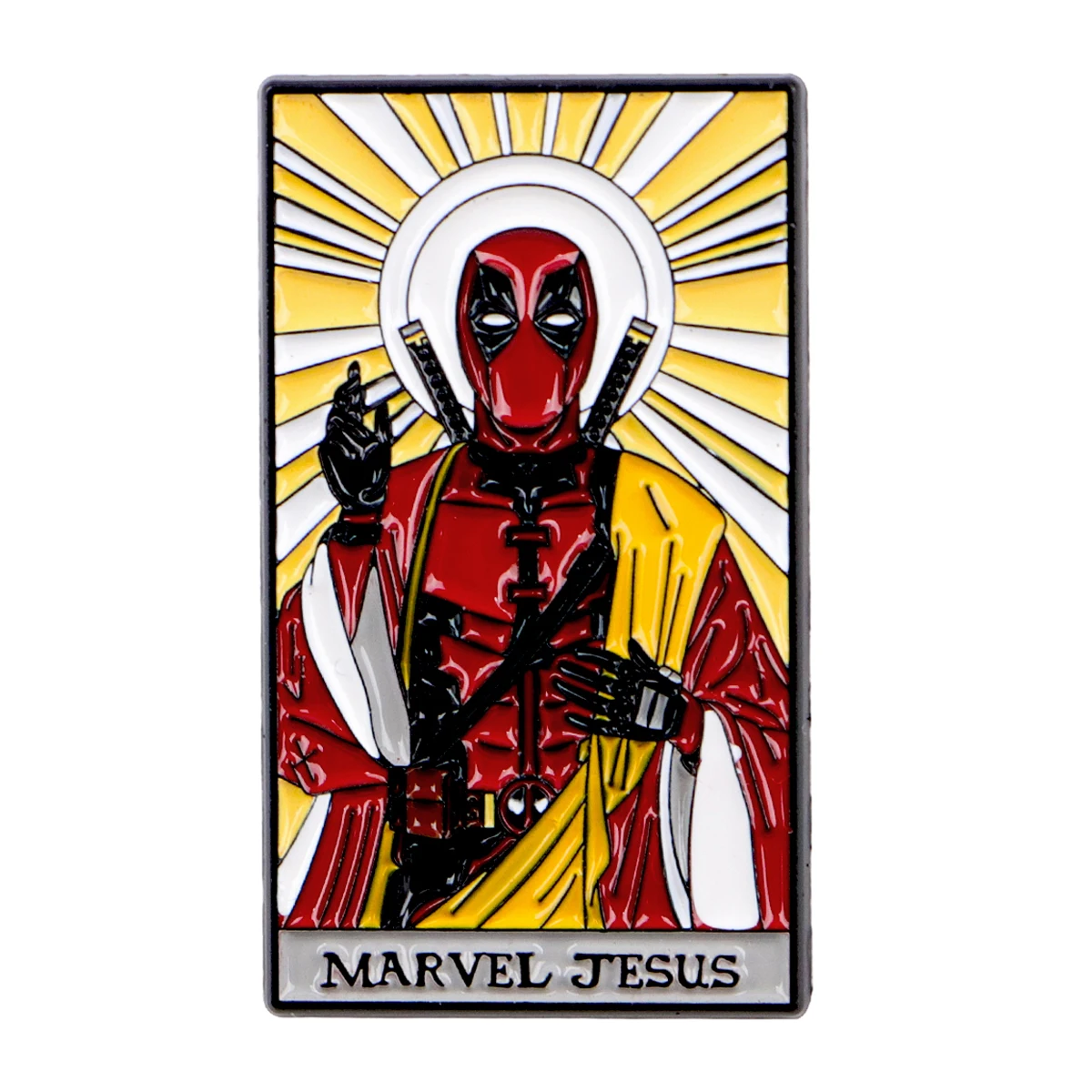 เข็มกลัดเคลือบลายพระเยซู สำหรับคอสเพลย์ ติดเสื้อ กระเป๋าเป้ เครื่องประดับเสื้อผ้า ของขวัญตลกๆ สำหรับเพื่อน