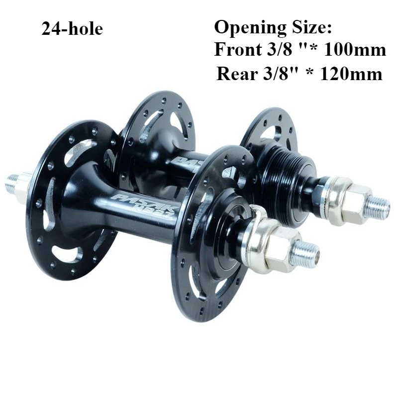 24-Hole Hub Bicycle Reverse Riding Single Speed Fixed gear Hub for Fixie Road type Big ear with Bearing for Racin,DIY Retrofit