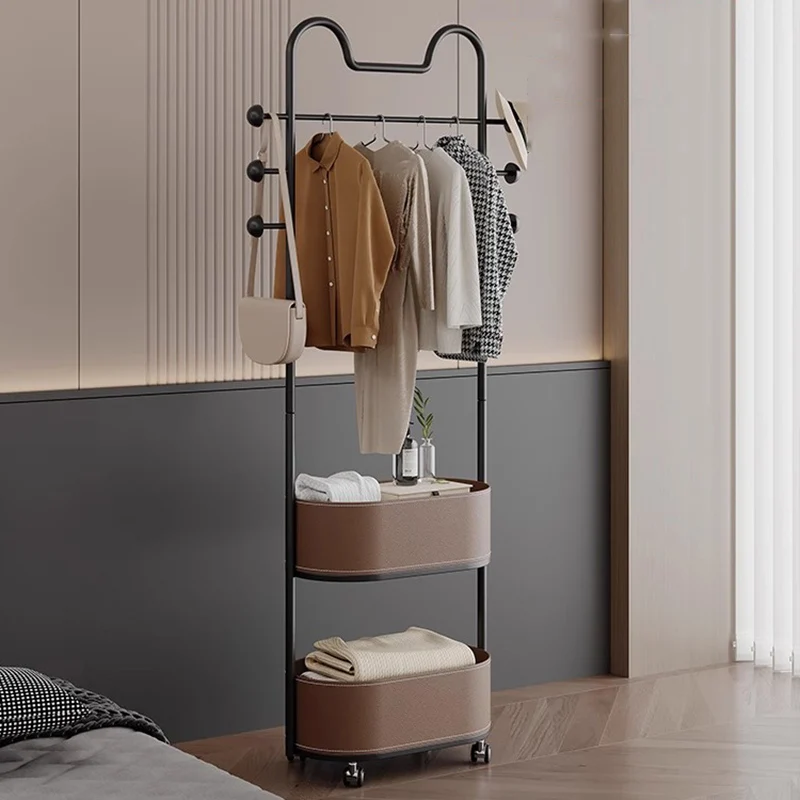 رفوف المعاطف المعدنية الحديثة تخزين الملابس الدائمة المنظم المفتوحة الفاخرة فندق معطف رفوف عرض أثاث جناح صالة Perchero #6