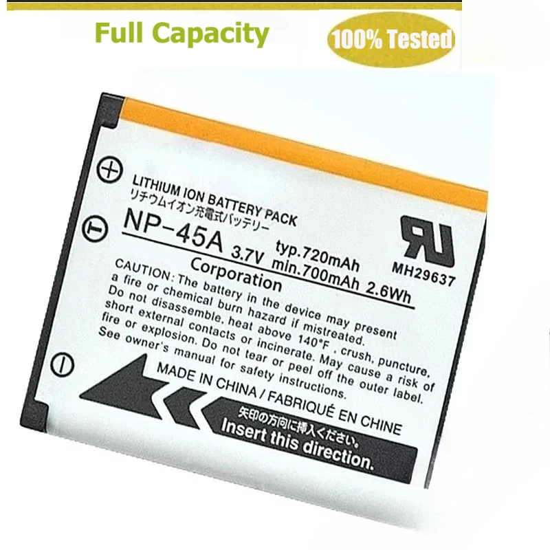 

Brand-New NP-45A Battery For FUJIFILM J38 Z70 Z35 J40 J20 NP-45 NP-45B NP-45S XP10 XP11 NP45A Replace