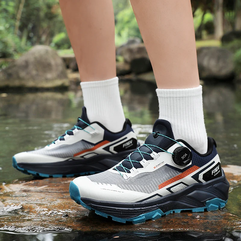 新着男性プロフェッショナルトレイルランニングシューズ通気性メ - Anti Slip Trail Running Sneakers のレビューと価格