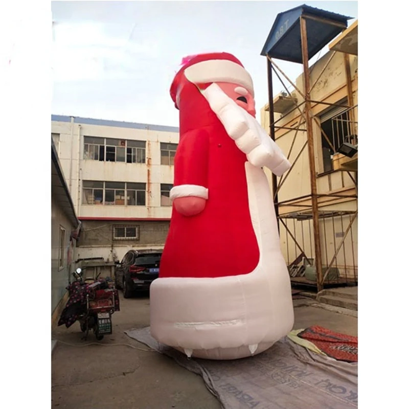 Huge size factory outlet inflatable Christmas Santa Claus balloon with complete accessories