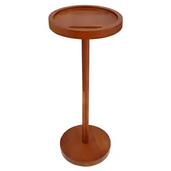Round Side Table Small Drink Table Modern End Table with Weighted Base Coffee Table for Living Room Bedroom Sofa Couch Chair