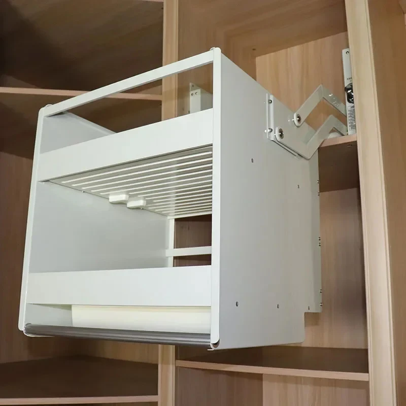 منظم خزانة رافع حامل معلق قطرة المطبخ خارج طبق رف مخزن رفع سلة التخزين سحب أسفل الرفوف خزانة #1