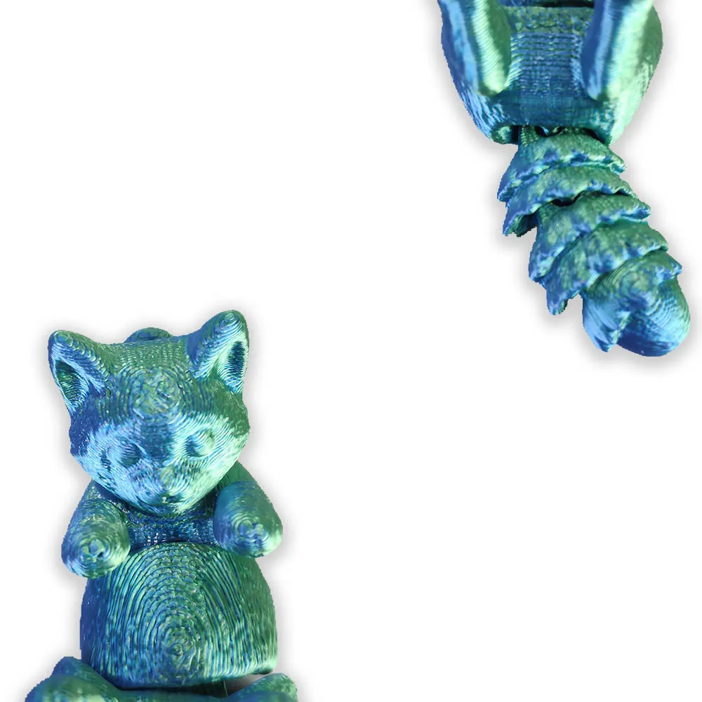 3D Afdrukken Lighouding Leuke Kat Speelgoed Grappige Simulatie Kat Dierlijke Gewrichten Beweegbare Figuur Model Desktop Ornament Kinderen Speelgoed Cadeau