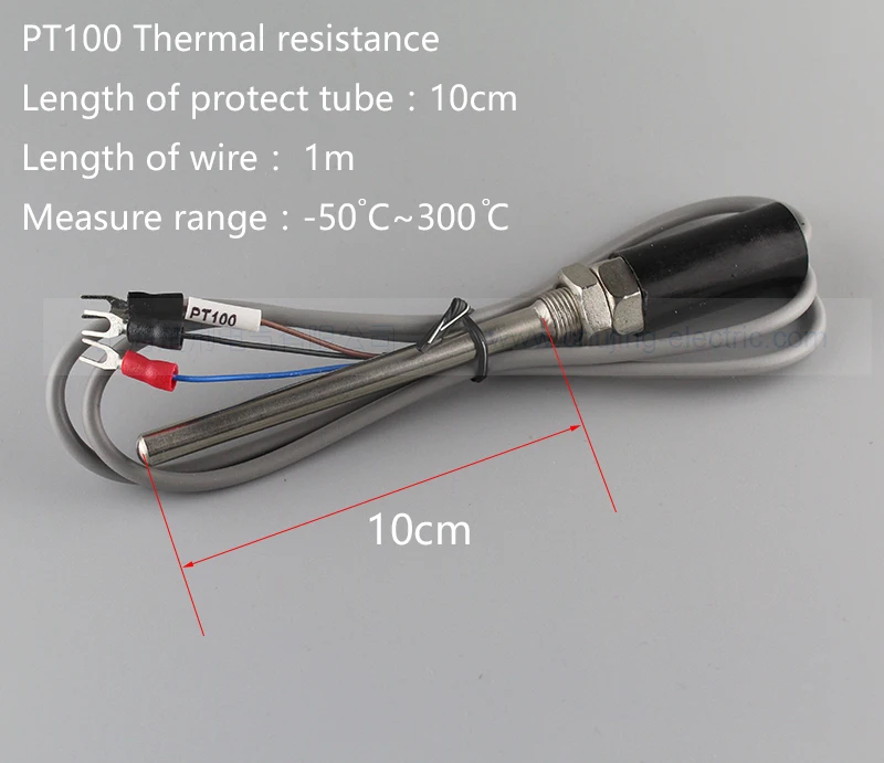 -50 ~ 300 centigrade temperature sensor waterproof  PT100 Thermal resistance waterproof  temperature probe