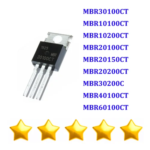 

10PCS MBR30100CT MBR10100CT MBR10200CT MBR20100CT MBR20150CT MBR20200CT MBR30200CT MBR40100CT MBR60100CT TO-220