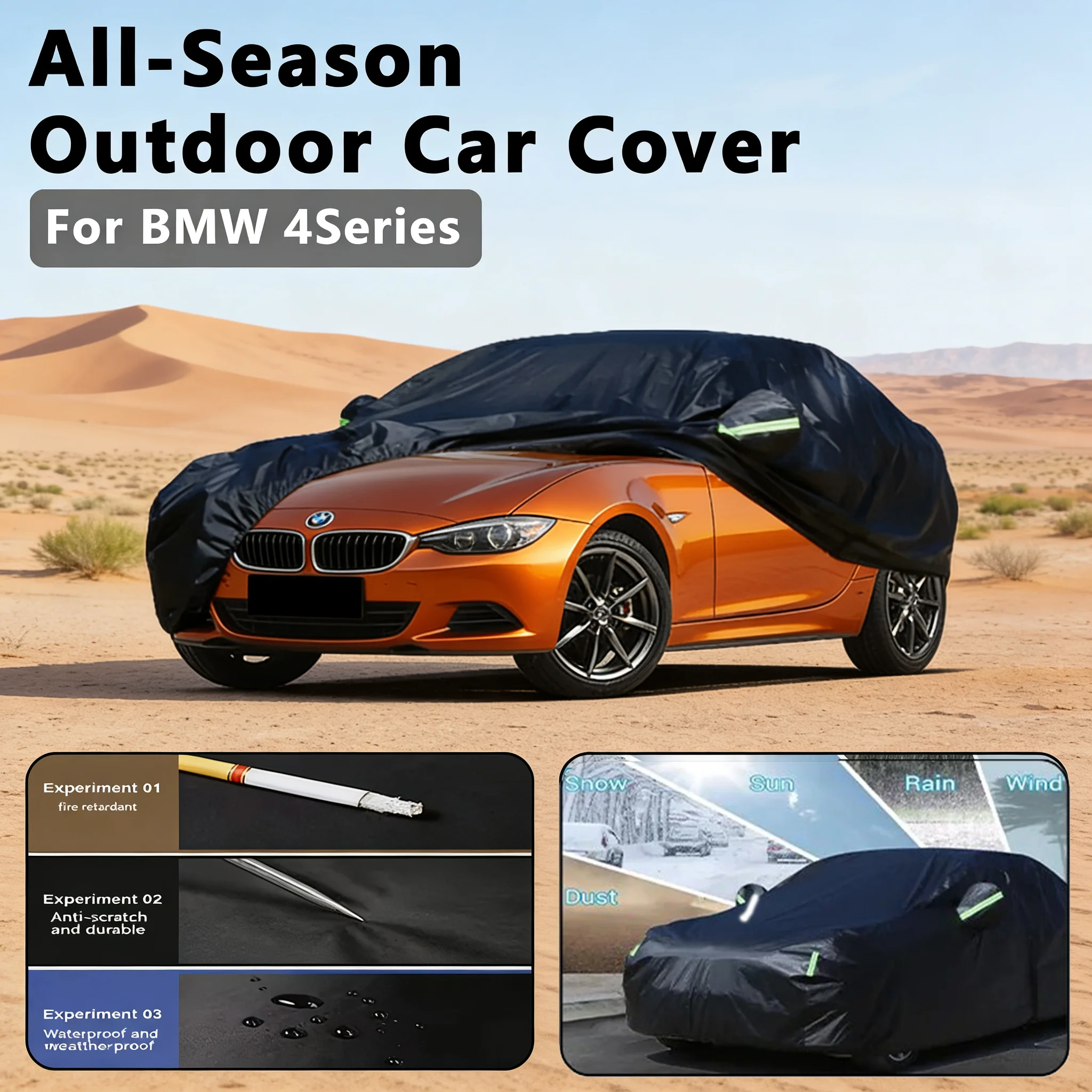 

For BMW 4 Series F32 F33 F36 G22 G23 G26 Car Covers Waterproof Auto Sun Shield Cover Anti-UV Snowproof Exterior Outdoor