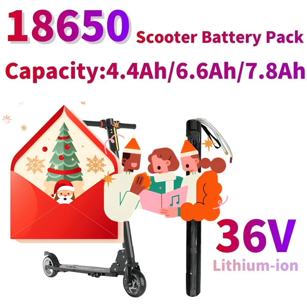 

10S3P 18650 36V 4.4Ah/6.6Ah/7.8Ah lithium ion carbon fiber scooter special battery is suitable for Scooter accessories