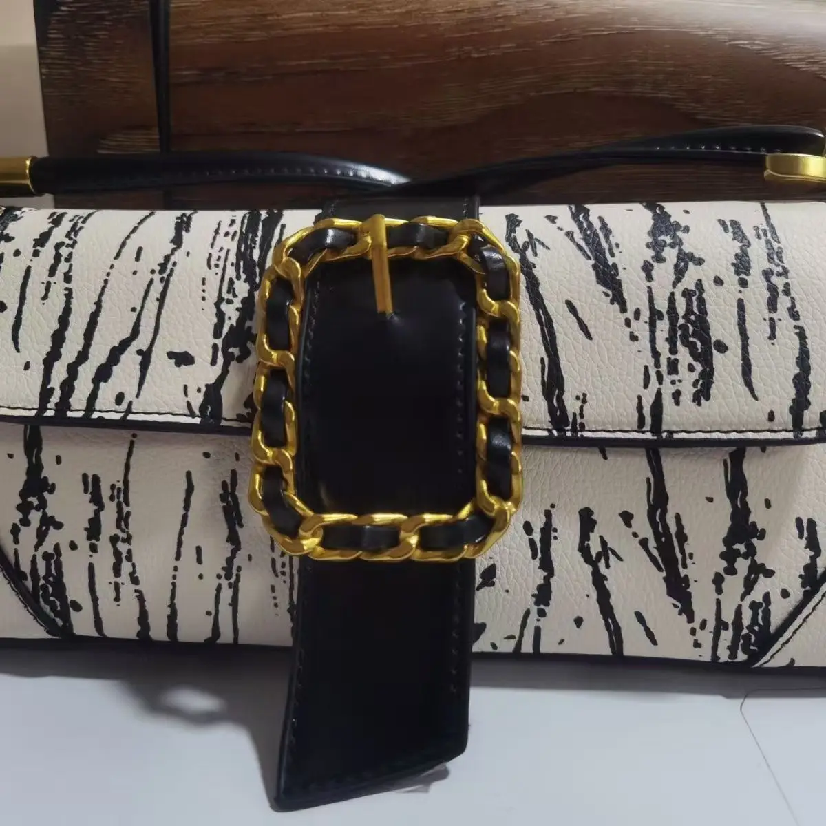 حقيبة نسائية مطبوعة عصرية لعام 2025، سوار جميل ومتعدد الاستخدامات، كتف واحد، أنيقة وغير رسمية