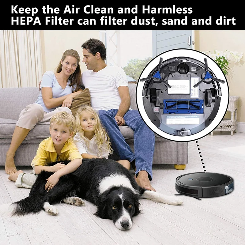 Roller Brush Side Escovas Filtros para Robot Aspirador, Peças de Reposição, Coredy R3500S, R550, R650, R700, Acessórios