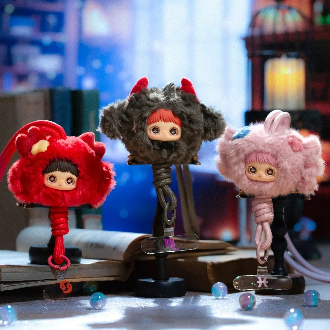 本物のメイメイ ホロスコープ ストーリーズ シリーズ ブラインドボックス ビニール人形 おもちゃ ペンダント ホロスコープ 携帯電話ストラップ 女の子の誕生日プレゼント