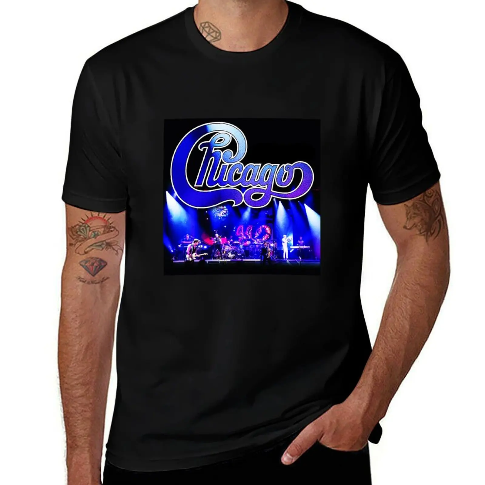

Chicago Band T-Shirt Festival Casual Short Sleeve
