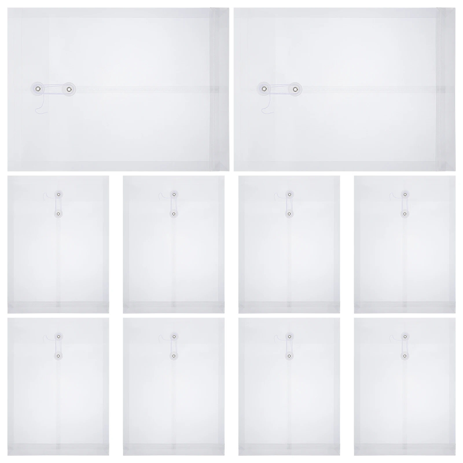 

12 Pcs Document File Holder Clear Folder Portable Holders Transparent Pocket Folders