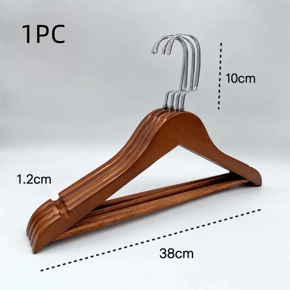New Durable Wood Hangers Swivel Hook Notches Design Wooden Clothes Hangers Smooth Hanging Non-Slip Coat Hangers For Shirts