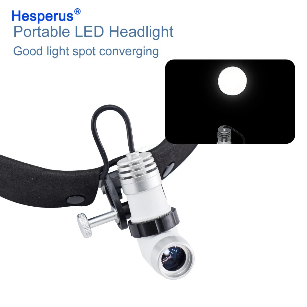 Original KWS 4X 5X 6X Dental LED Headlight with Loupe Magnifier 420mm Medical Surgical Dentist Magnifying Glasses Loupes - view 5