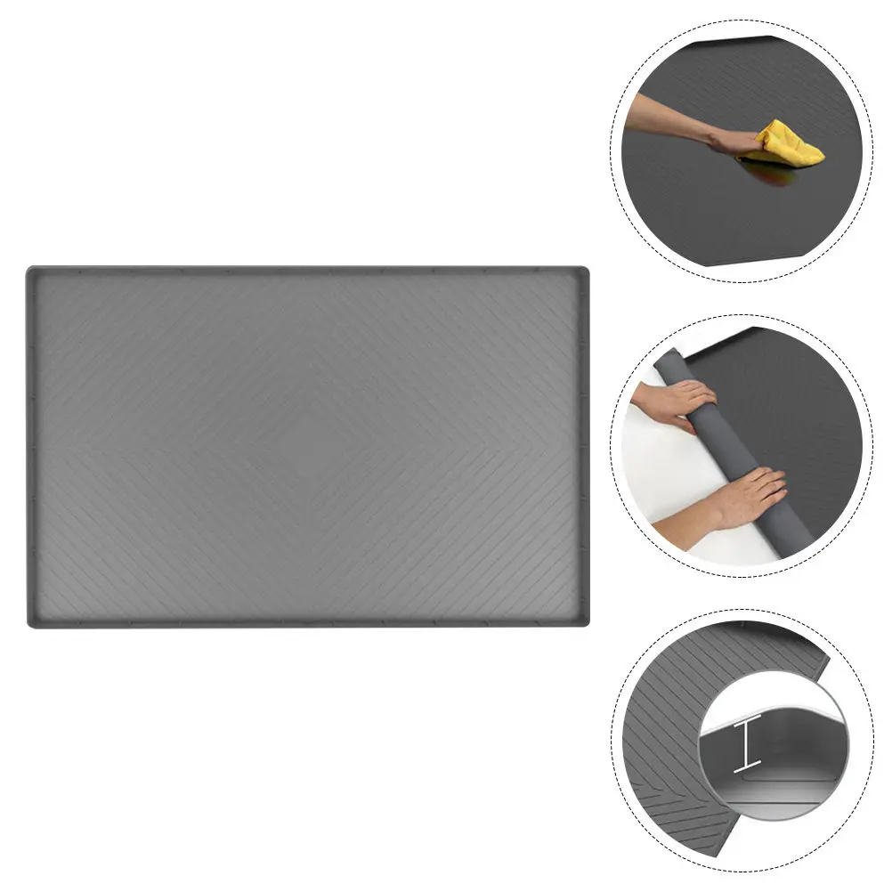 

Professional Grade Under Sink Mat for Kitchen Bathroom Cabinets Waterproof Wear Resistant Flat Surface Cleaning Tools Storage