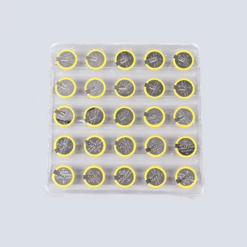 100PCS CR2032 Battery with Solder Tabs 3V Button Battery Compatible with Gameboy Color Gameboy Advance Game Box