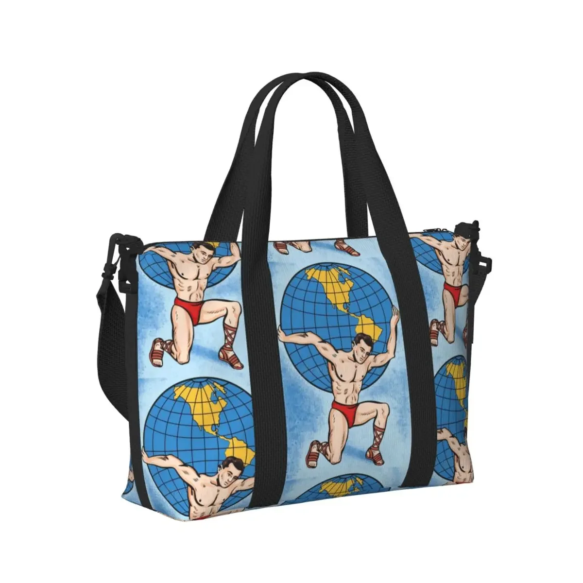 

Novelty Mexican Cards Beach Travel Bag Large Capacity Tote Bags for Gym Sport Women Shopping Duffle Shoulder Bag