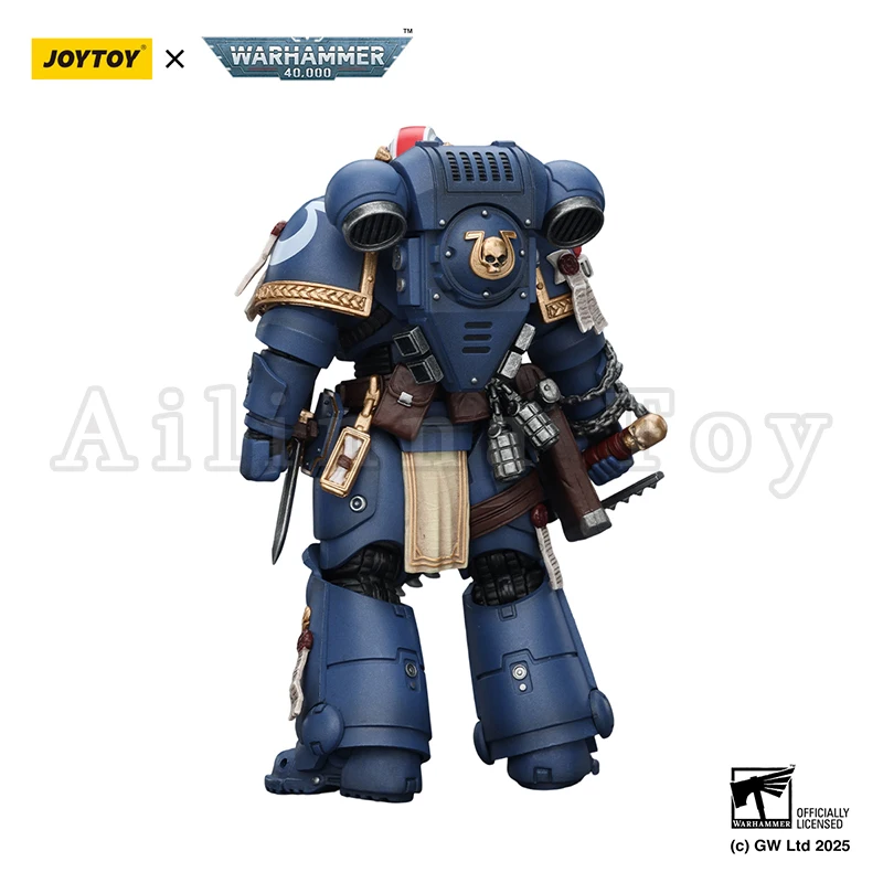 JOYTOY 1/18 Action Figure 40K Ultramarines Titus with Laurels of Victory Re-issue Version Anime Toy view 3