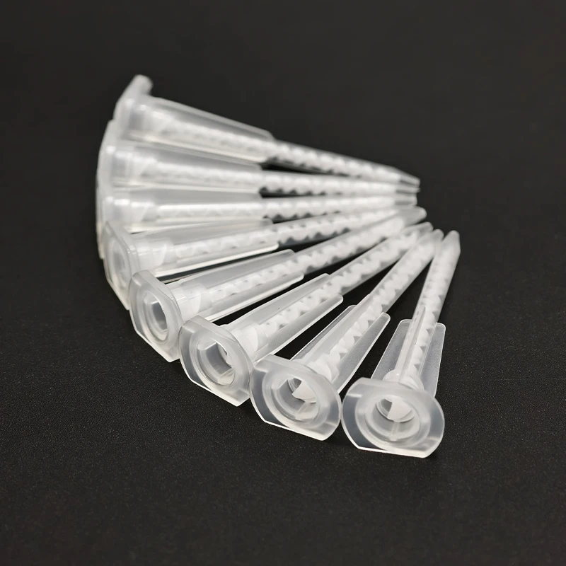 50pcs/100pcs, MA3.0-17S Bayonet Static Mixer Nozzle for 50ml Adhesive Applicator Cartridges Wholesale Dispenser Mixing Tip