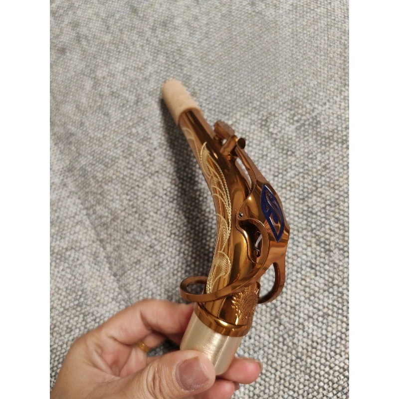 

Шейка саксофона, изгиб среднего диапазона, изгиб шеи, нить для саксофона кофейного золота, хороший звук