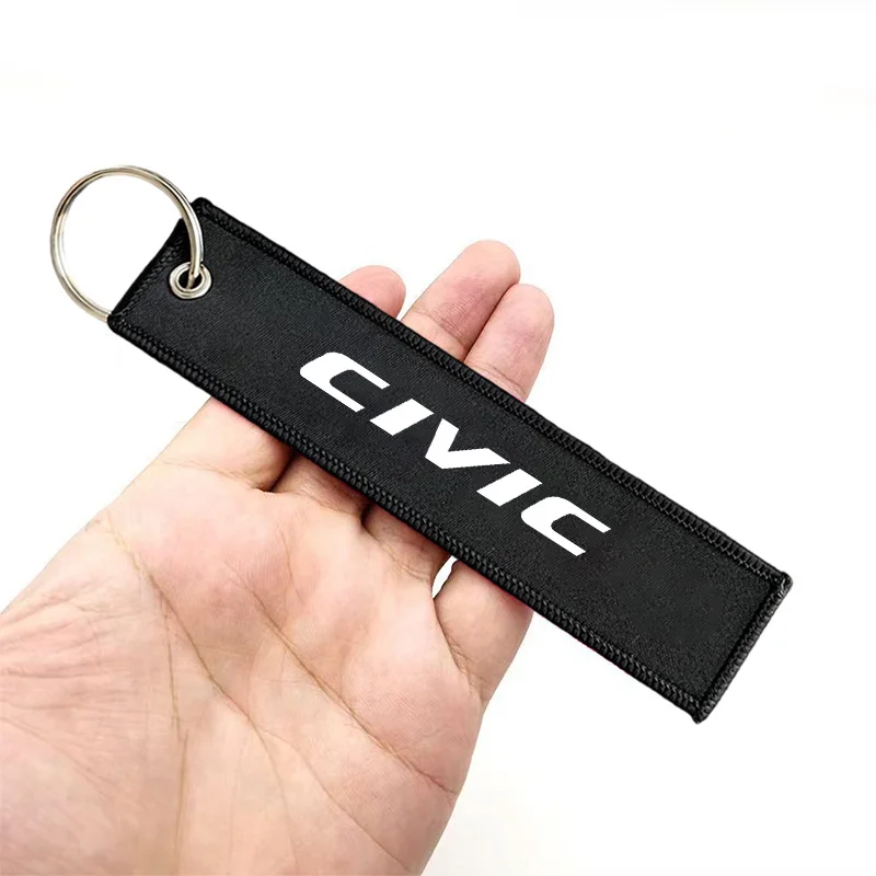 자동차 자수 키체인 홀더 체인 랜야드 키링 인테리어 액세서리 혼다 시빅 무겐 파워 어코드 그랜드 비타라 스위프트용
