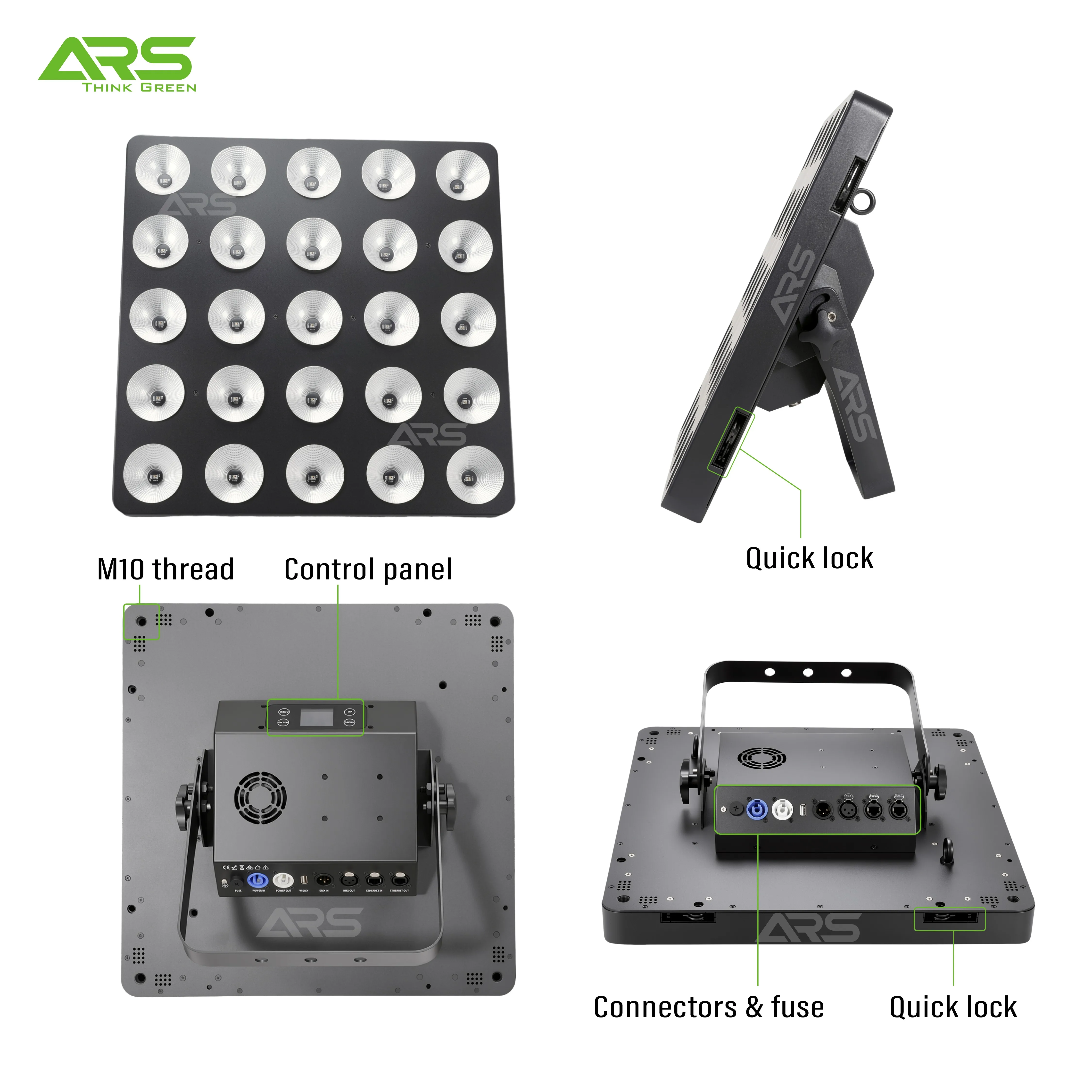 25x12W RGB+Warm white LED Matrix Panel Supports ArtNet/SACN RDM&DMX Color mixing strobe pixel mapping Stage light for DJ Disco