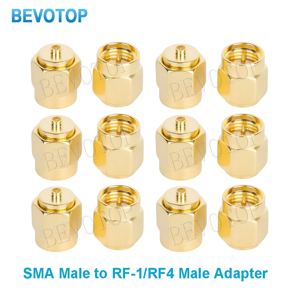 10PCS SMA Male to U.fl/IPX-1 Male RF Connector Coaxial Converter to SMA Adapter Straight BEVOTOP
