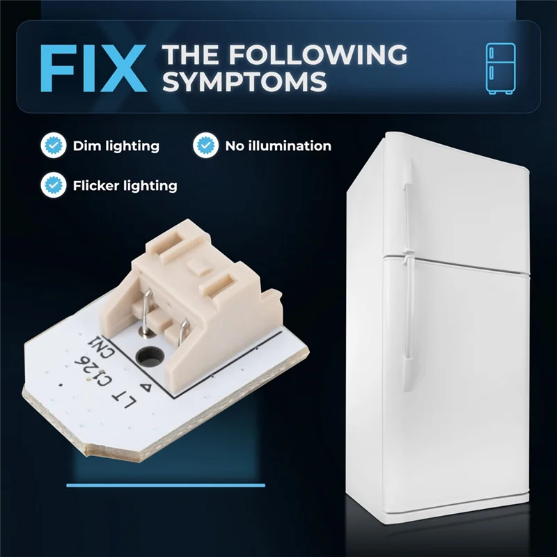 A45M-6PCS WR55X11132 LED Light Refrigerator Replacement For GE Refrigerator WR55X25754 WR55X26486 WR55X30602 EAP12172918 AP62618