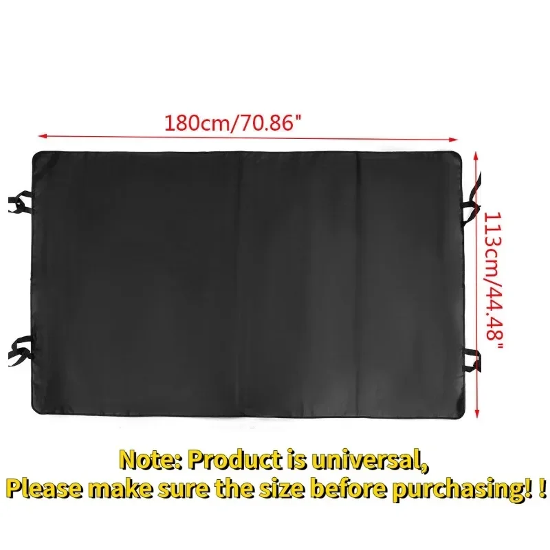 600D Waterproof Durable RV Rear Barn Door Awning Cover for VW for Ford Black Rear Barn Door Awning Cover Waterproof Sunshade