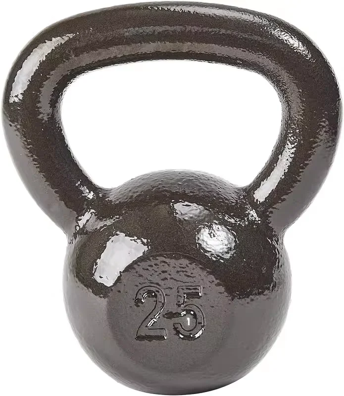 45LB Single  Kettlebell Weights Cast Iron/Kettlebells Powder Coated - Strength Training Home Gym  Full-body Exercises