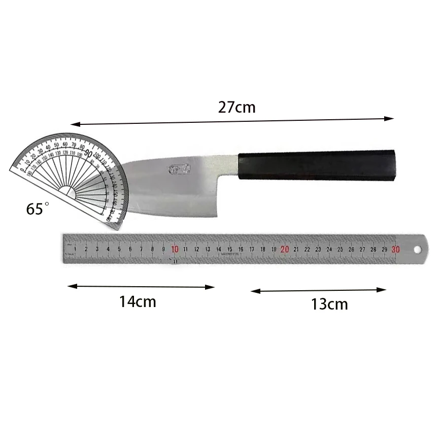 5.5 Inch Deba Knife 3 Layer BG42 Aviation Special Steel Double-edged Blade Chef Cleaver Slicing Handmade Longquan Kitchen Knives