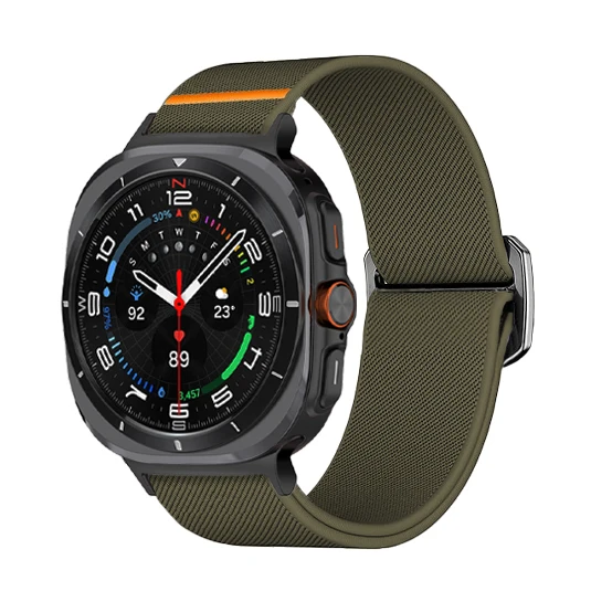 Strap For Samsung Galaxy Watch Ultra 47mm accessories Elastic Nylon Sport loop wrist bracelet correa Galaxy watch 7 Ultra band