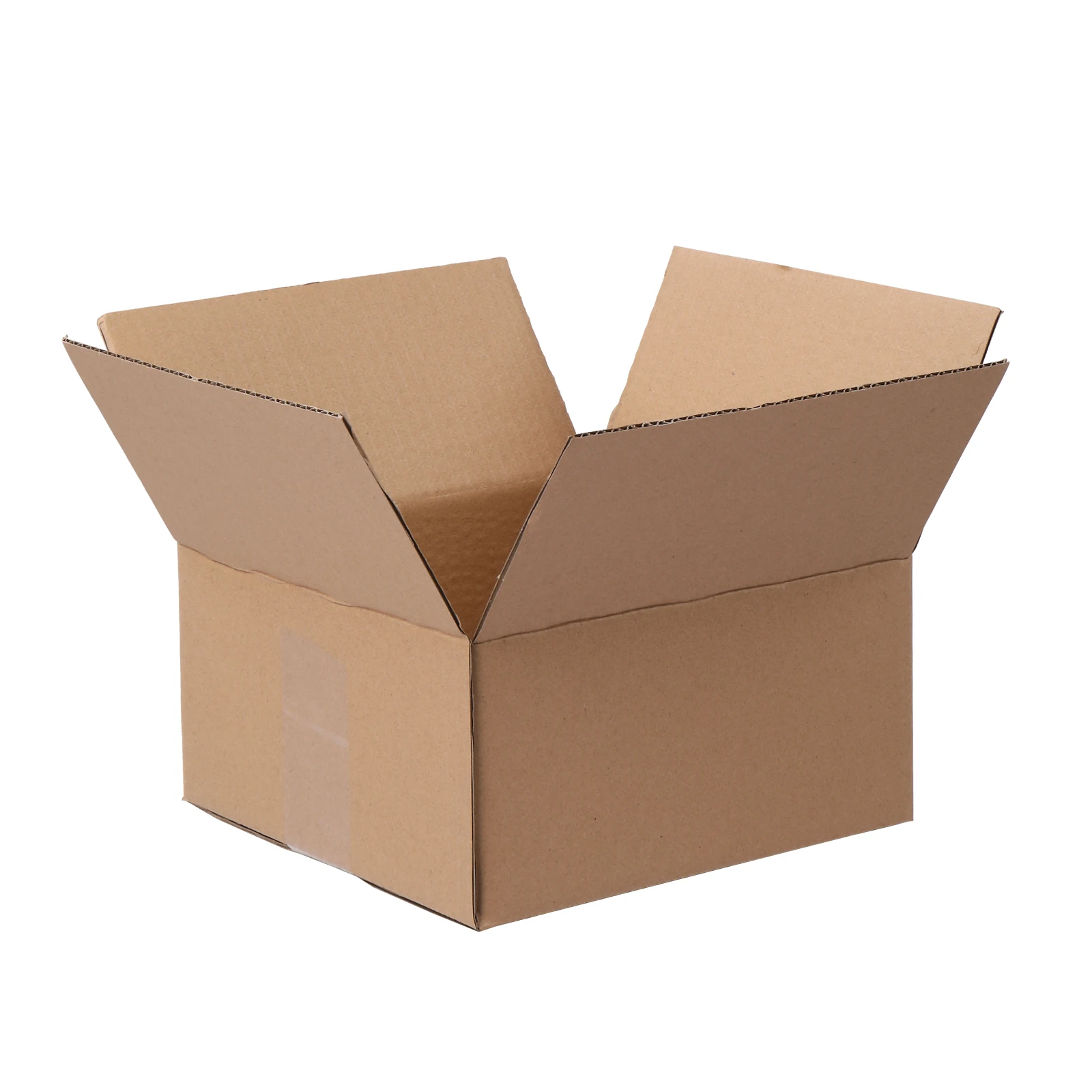 

100 pieces, 8" x 8" x 4" (20.3x20.3x10.2cm) thick 2.6mm corrugated cardboard box, brown in color like kraft paper