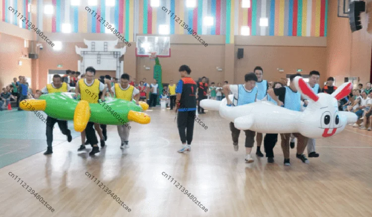 Inflatable Hanoi Tower Stacking Blocks Game Props Fun Sports Equipment for Outdoor Team Building Group Competition Activities
