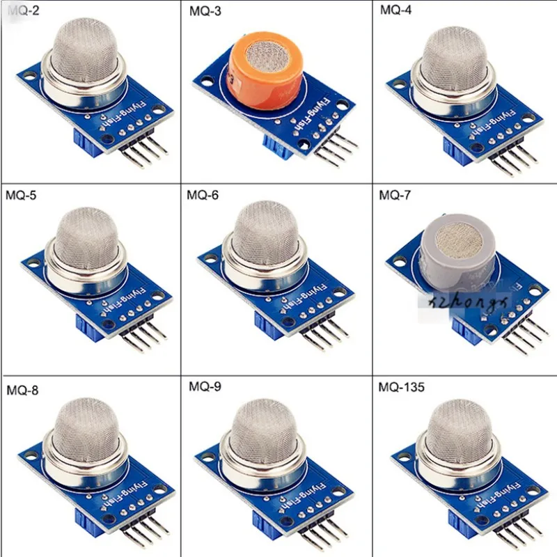 9. MQ series gas sensor module mq-2 smoke gas sensor module mq-135mq-9mq-3