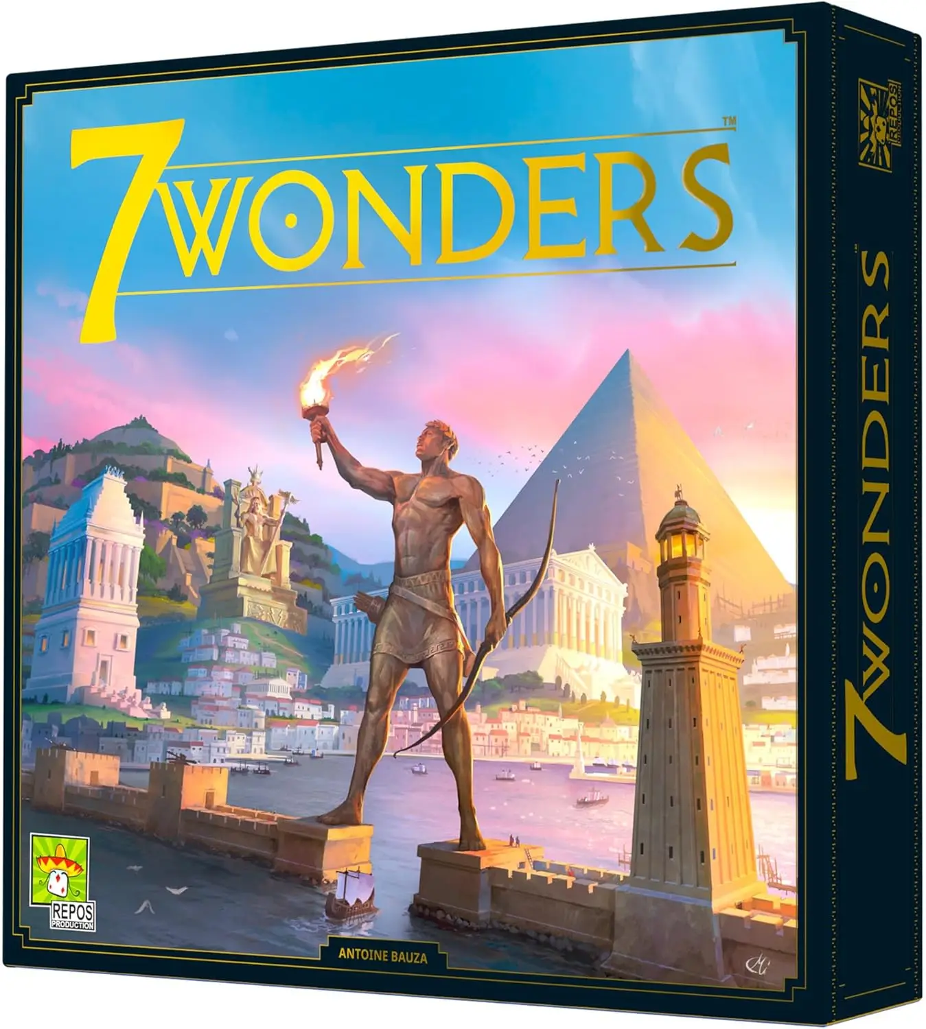 

7 Wonders Strategy Board Game - Lead Civilization to Prosperity, Ages 10+, 3-7 Players, 30 Min Playtime