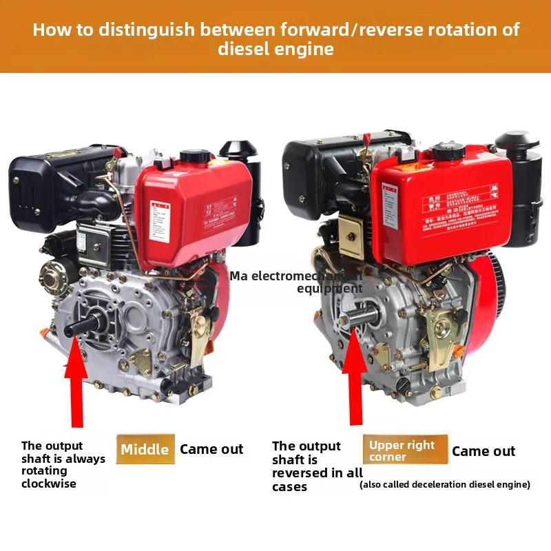 Special Hand-cranked Pull-free Starter for Ditching and Bulldozer Reversing Diesel Engine 178FS 186FS 1800 Rpm