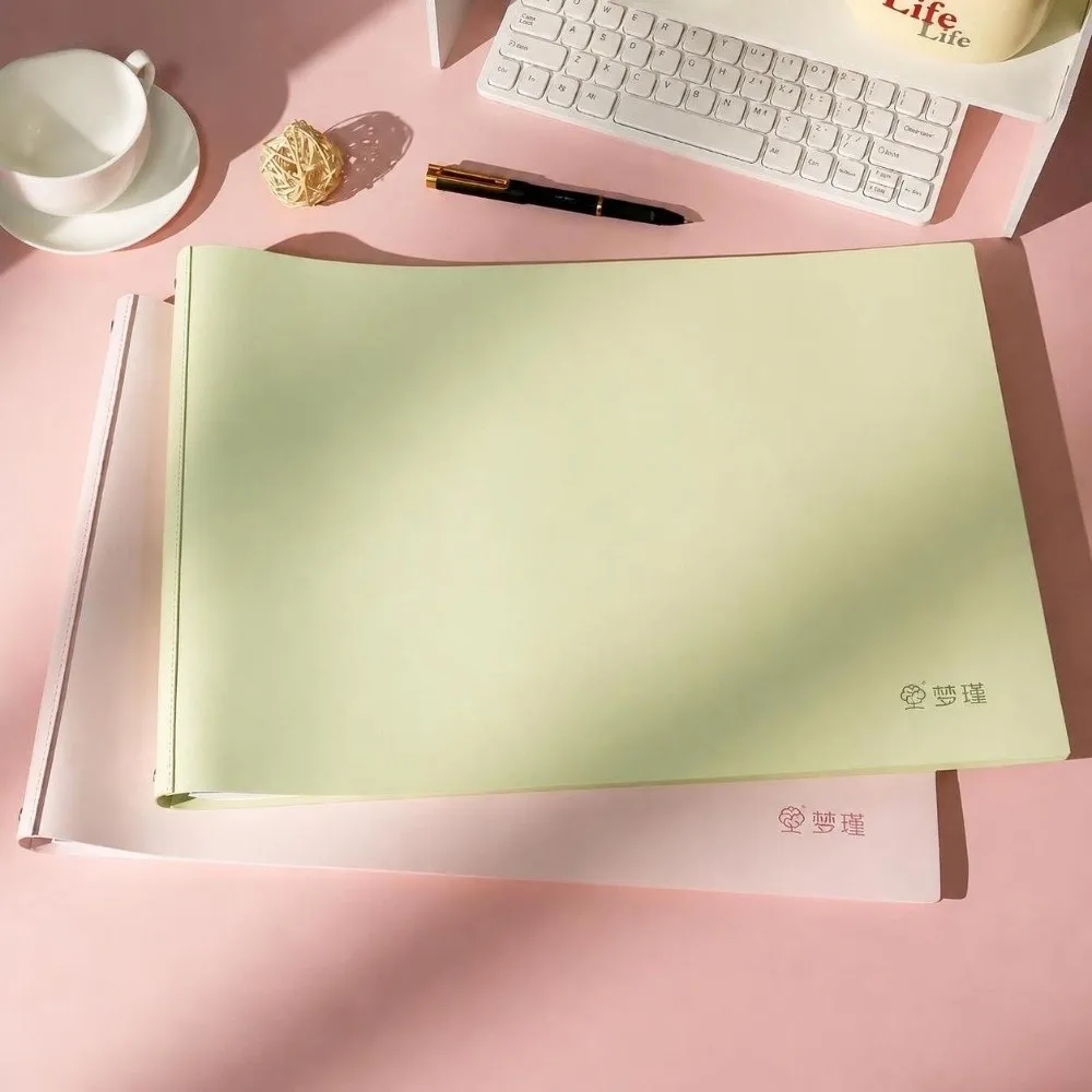 Durable Soft PU Leather A3 Loose Leaf Notebook 4-Hole Binder Refillable Mind Map Notebook Large Size Loose Leaf Journal Students