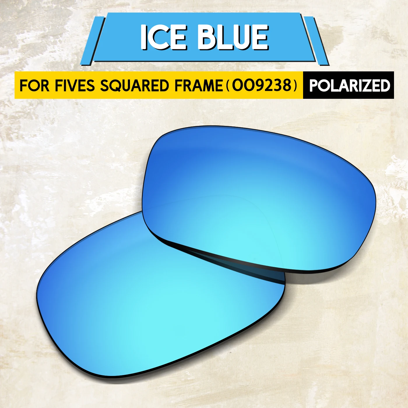 

2 пары поляризованных линз премиум-класса для солнцезащитных очков Oakley Fives Squared OO9238, оправа идеально подходит и устойчивая к царапинам