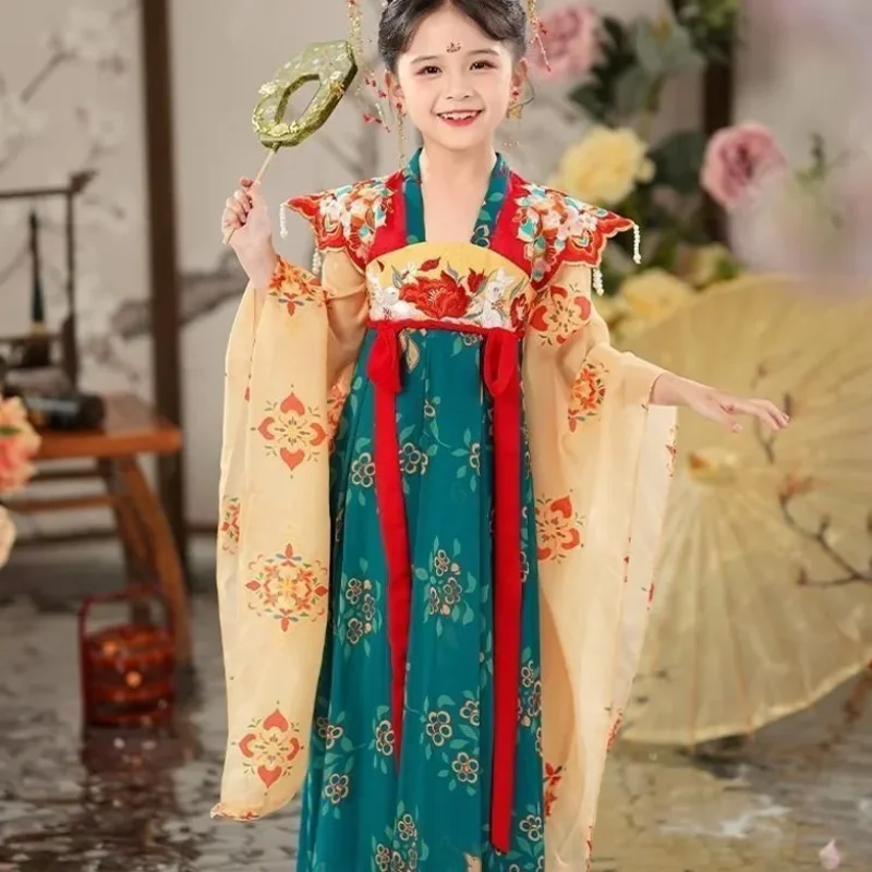 Nuovo vestito retrò casual da ragazza della dinastia Tang che imita Hanfu cinese