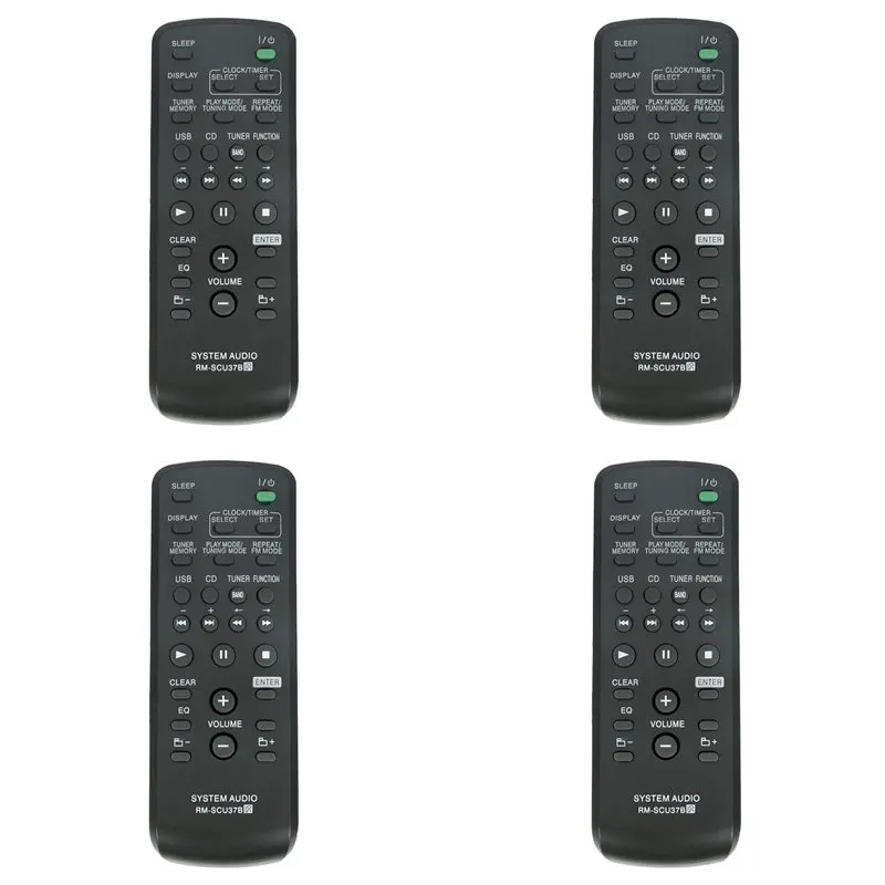 ABZZ-4X Replace Remote RM-SCU37B For Sony Mini HI-FI Component System LBT-SH2000 SS-SH2000 CMT-BX3 CMT-BX30R HCD-CBX3