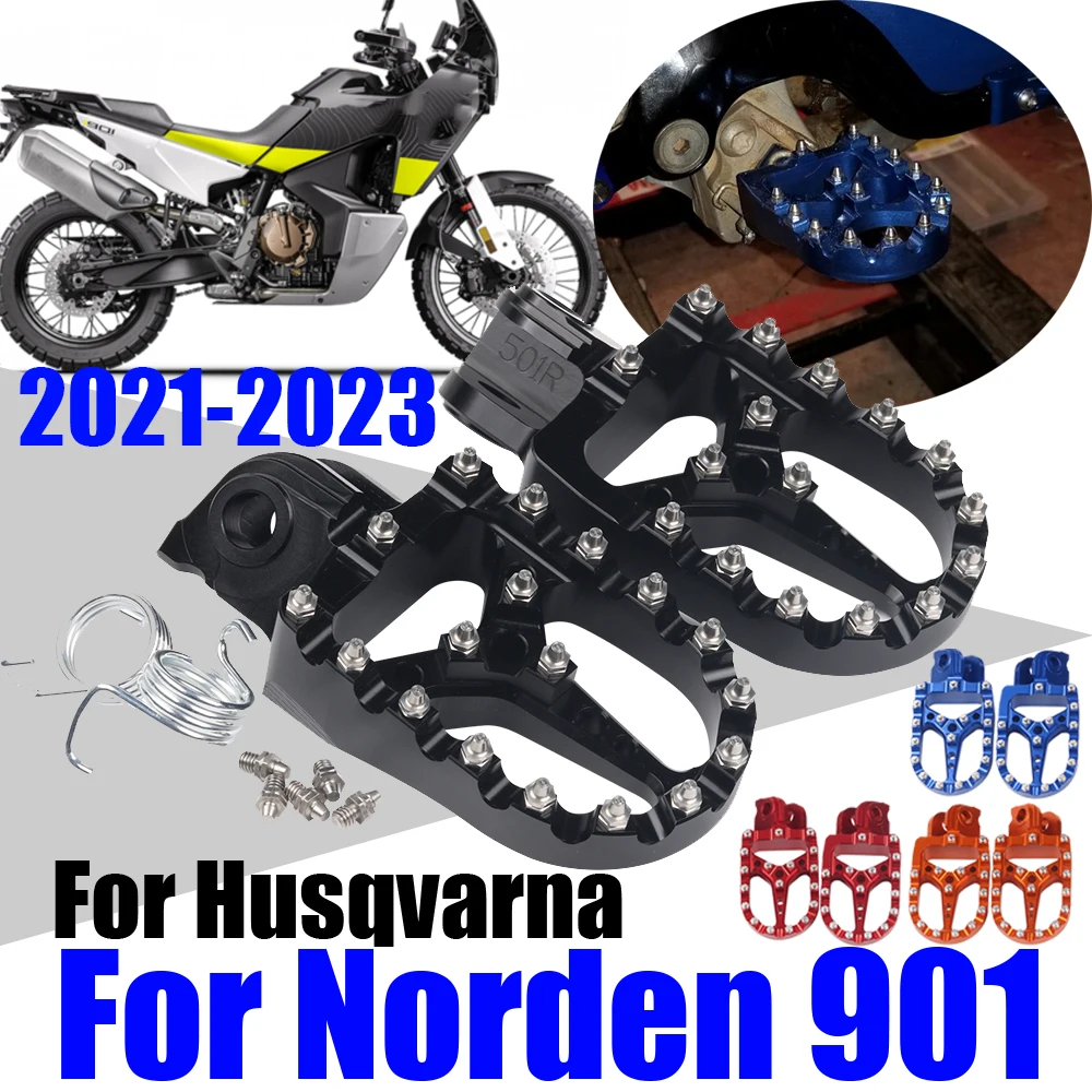 

Motorcycle Accessories Footrest Foot Pegs Foot Rests Pedals Footpegs Parts For Husqvarna NORDEN 901 NORDEN901 2021 2022 2023