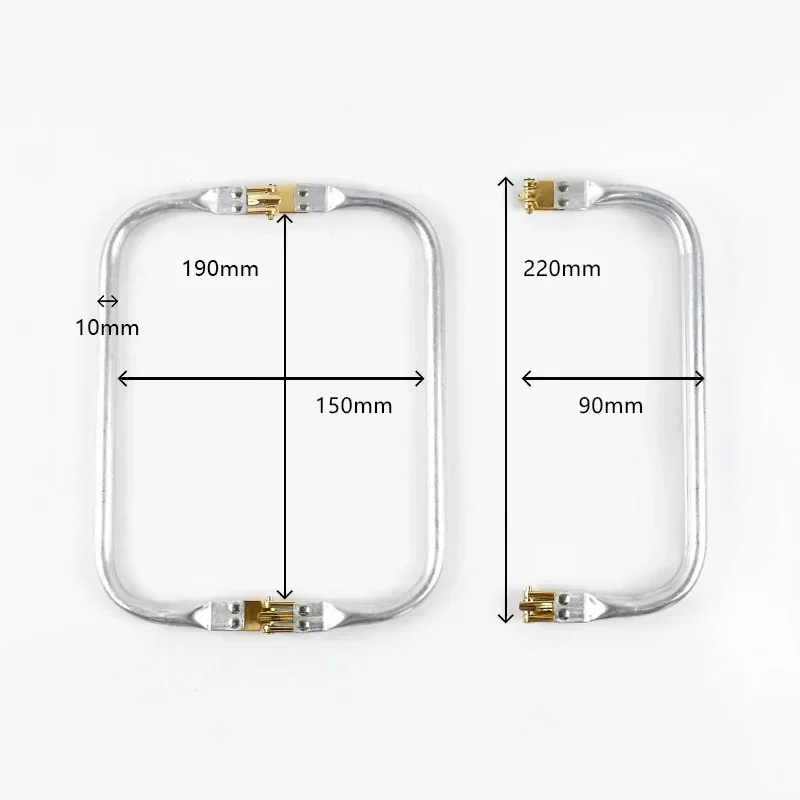 1-5Pcs Metall Kuss Verschluss Geldbörse Rahmen Wolke Tasche Arzt Aluminium Rohr Griff Schnalle DIY Taschen Kupplung Griffe hardware Zubehör